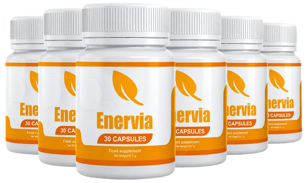 Six bottles of Enervia, a six-month supply